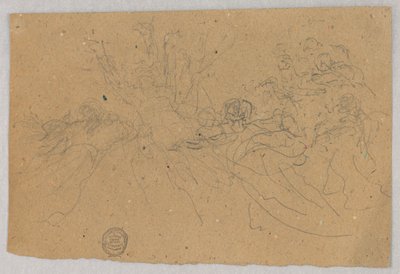 Esquisse de groupe figuratif pour l