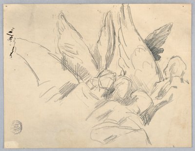 Esquisse de quatre anges - Francis Augustus Lathrop