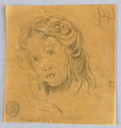 Croquis de Tête de Femme - Francis Augustus Lathrop