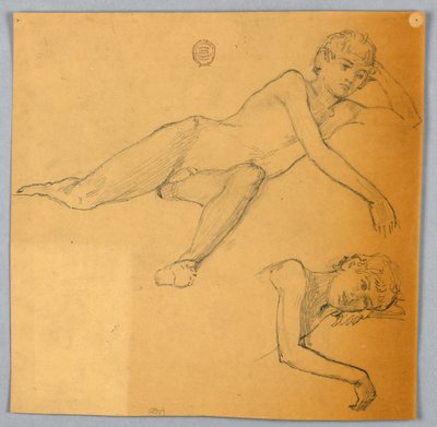 Études de figure nue - Francis Augustus Lathrop