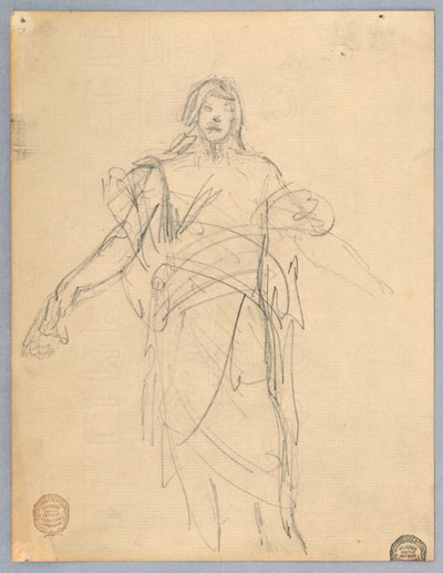 Étude pour le Christ, Chœur de Saint-Barthélemy, New York - Francis Augustus Lathrop