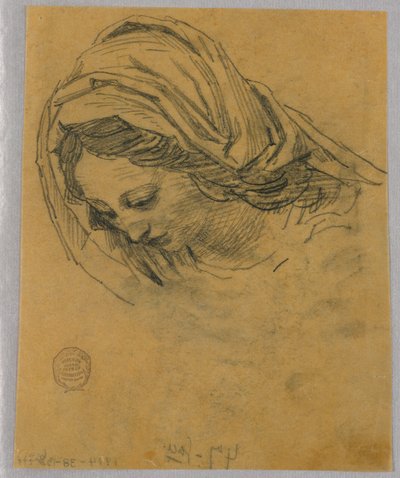 Étude pour la tête de la Madone - Francis Augustus Lathrop