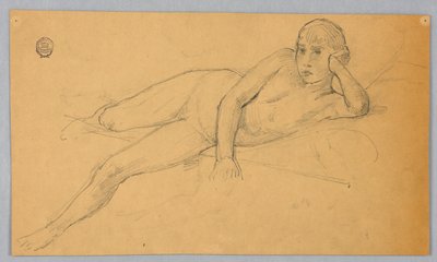 Étude de figure nue - Francis Augustus Lathrop