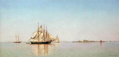 Au large de City Island, New York - Francis Augustus Silva