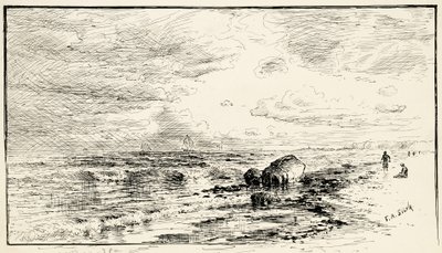 La plage près de Point Judith, Rhode Island - Francis Augustus Silva