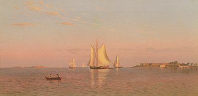 Vue du port de Boston près de Castle Island - Francis Augustus Silva