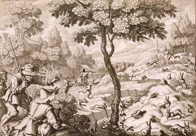 Attrape-nigaud, gravé par Wenceslaus Hollar, 1671 - Francis Barlow