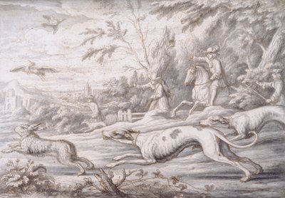 Chasse au lièvre - Francis Barlow