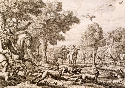 Chasse à la loutre près d