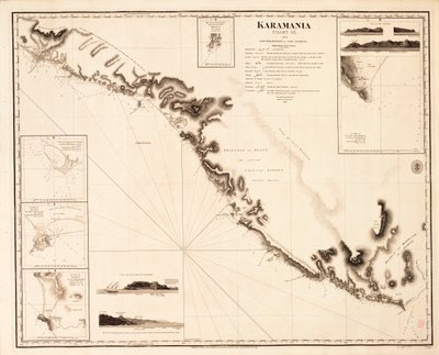 Karamania Carte III du cap Karaboornoo au cap Anamour - Francis Beaufort
