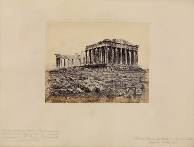 Athènes - Le Parthénon, vue générale du nord-ouest - Francis Bedford
