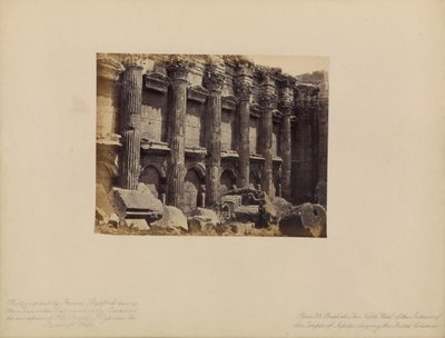 Baalbek - Le mur nord de l