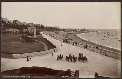 Exmouth, esplanade et tour de l