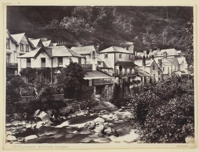 Lynmouth, Cottages au Bord de la Rivière - Francis Bedford