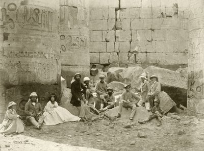 La fête du Prince de Galles dans le Temple de Karnak, 1862 - Francis Bedford