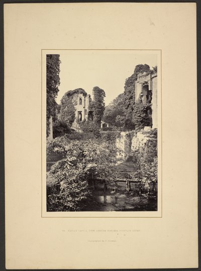 Château de Raglan, vue vers Fountain Court - Francis Bedford