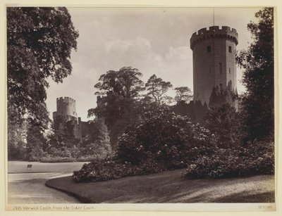 Château de Warwick, depuis la cour extérieure - Francis Bedford