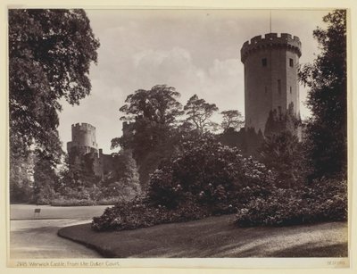 Château de Warwick, depuis la cour extérieure, 1860-94 - Francis Bedford