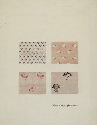 Textiles imprimés - Francis Bruner