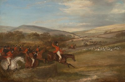 La chasse de Berkeley, 1842 : Plein cri - Francis Calcraft Turner