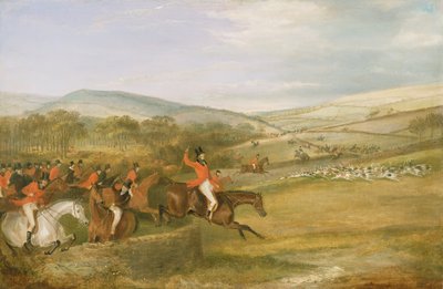 La chasse de Berkeley, pleine course, 1842 - Francis Calcraft Turner