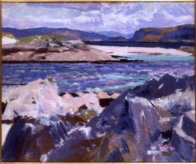 Eilean Annraidh depuis le nord, Iona, vue vers Mull - Francis Campbell Boileau Cadell