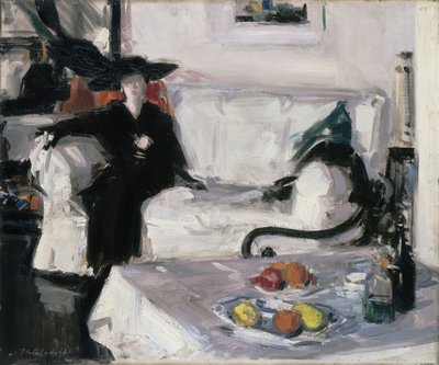 Intérieur avec figure - Francis Campbell Boileau Cadell
