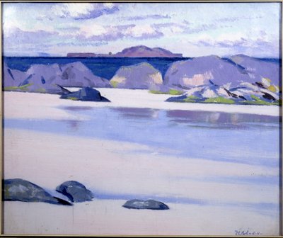 Marée basse, Iona, vue vers le Cap du Hollandais, Lunga - Francis Campbell Boileau Cadell