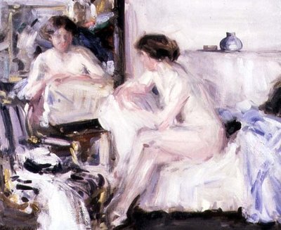 Nu assis sur un canapé - Francis Campbell Boileau Cadell