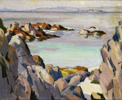 Staffa et Rhum depuis Iona - Francis Campbell Boileau Cadell