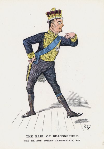 Le Comte de Beaconsfield, Rt Hon Joseph Chamberlain - Francis Carruthers Gould