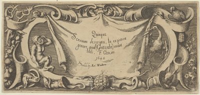 Page de titre, de Quinque Sensuum Five Senses, vers 1655 - Francis Cleyn