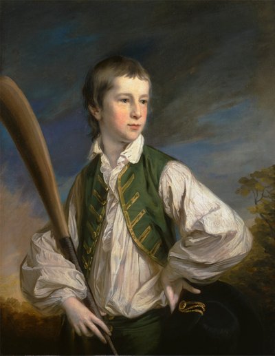 Charles Collyer enfant, avec une batte de cricket - Francis Cotes