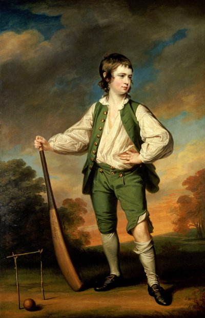 Le jeune joueur de cricket - Portrait de Lewis Cage, 1768 - Francis Cotes