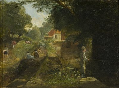 Garçon pêchant, Stapleton, c. 1822-23 - Francis Danby
