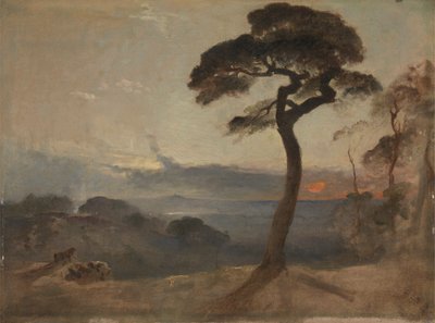 Hampstead Heath, coucher de soleil - Francis Danby