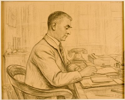 Le Surintendant, Birtley (Leonard S. Flatman) - Francis Dodd