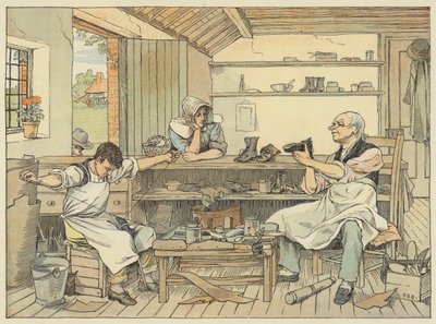 Cobbler (lithographie couleur) - Francis Donkin Bedford