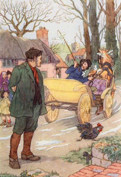 Illustration pour The Cricket on the Hearth de Charles Dickens (lithographie couleur) - Francis Donkin Bedford
