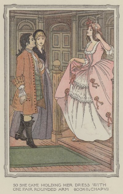 Illustration pour The History of Henry Esmond (lithographie couleur) - Francis Donkin Bedford