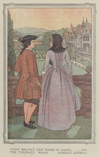 Illustration pour The History of Henry Esmond (lithographie couleur) - Francis Donkin Bedford