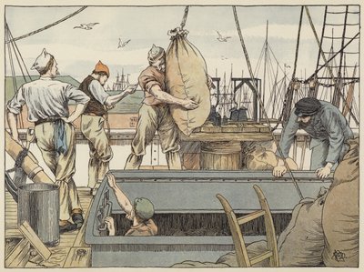 Débardeur (lithographie couleur) - Francis Donkin Bedford