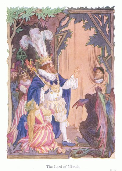 The Lord of Misrule (lithographie couleur) - Francis Donkin Bedford