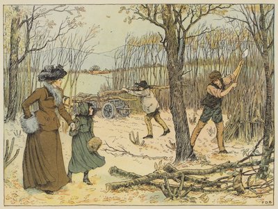 Woodman (lithographie couleur) - Francis Donkin Bedford