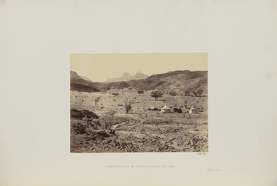 Un camping dans le désert du Sinaï - Francis Frith