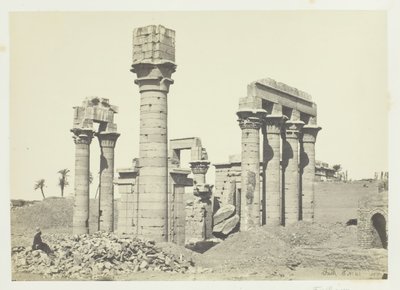 Temple de Cléopâtre à Erment, près de Thèbes, 1857 - Francis Frith