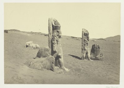 Colosses et Sphynx à Wady Saboua, Nubie - Francis Frith