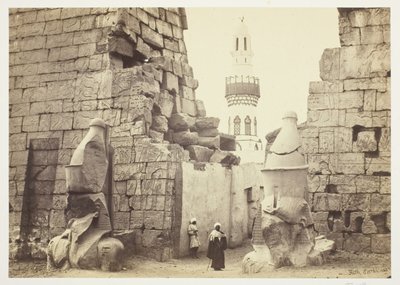 Entrée du Grand Temple, Louxor - Francis Frith
