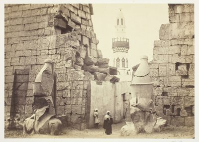Entrée du Grand Temple, Louxor, 1857 - Francis Frith