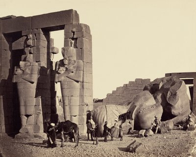 Colosse tombé du Ramesseum, Thèbes - Francis Frith